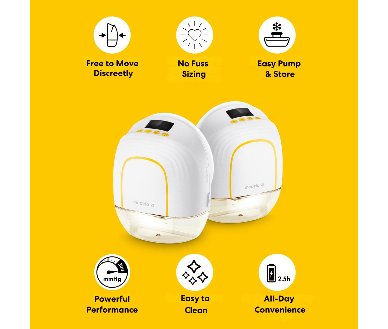 Medela Melody InBra Wearable Double Electric Breast Pump 2.0 Bundle