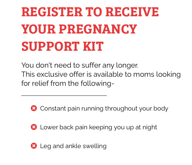 Register To Receive Your Pregnancy Support Kit
